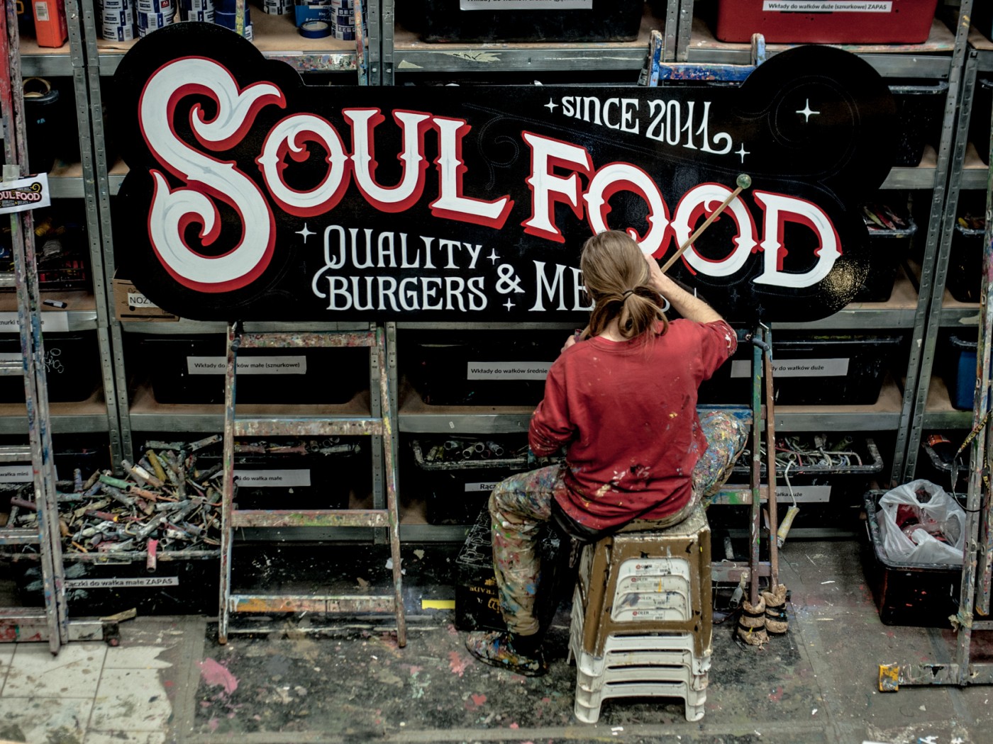 Soul Food signpainitng szyld